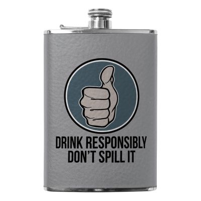 Personal 8oz Stainless Steel Flask - Image 3