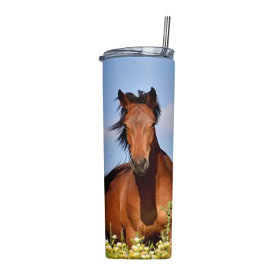 Skinny Straight 20oz Stainless Steel Everyday Tumbler with Straw & Lid - Image 4